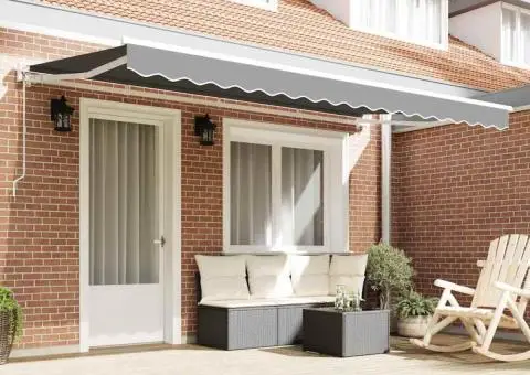 Pergolă Electrică Alb 4 x 2 m Aluminiu & Tesatura - 3/5