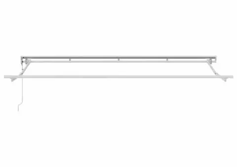 Pergolă Electrică Alb 4 x 2 m Aluminiu & Tesatura - 4/5