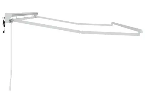 Pergolă Electrică Alb 4 x 2 m Aluminiu & Tesatura - 5/5