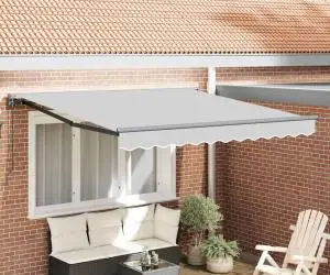vidaXL Umbra Electrică Antracit 3,5 x 2,5 m Poliester & Aluminiu