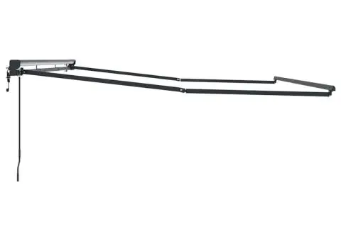 Pergolă Electrică Antracit 4,5 × 3 m Aluminiu, Poliester - 5/5