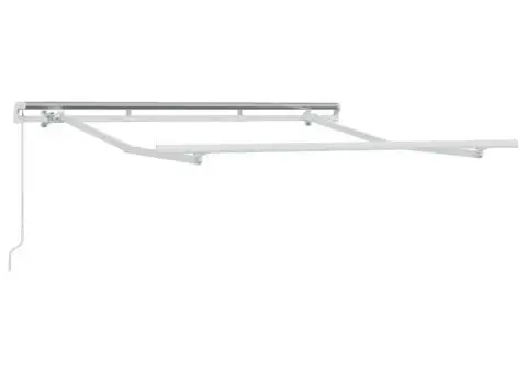 Cadru de Pergolă Retractabil Manual 2.5x2 cm Metal - 2/5