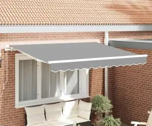 Rama de Copertină Retractabilă cu Operare Manuală 3x2 m Metal