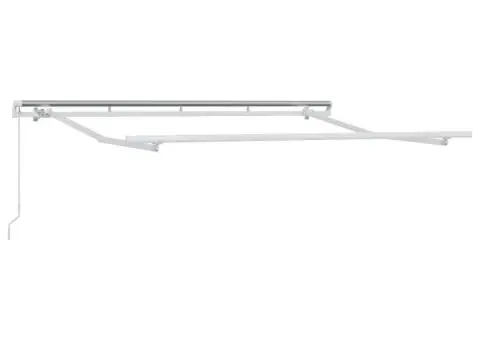 Rama de Copertină Retractabilă cu Operare Manuală 3x2 m Metal - 2/5