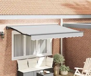 vidaXL Cadru de marchiză electrică retractabil 2.5x2 m din metal
