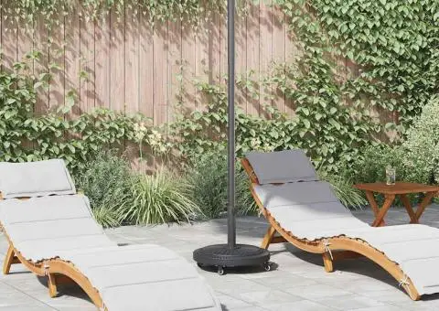 Bază umbrelă cu roți, pentru stâlpi de Ø38-48 mm, 13 kg, rotund - 1/5