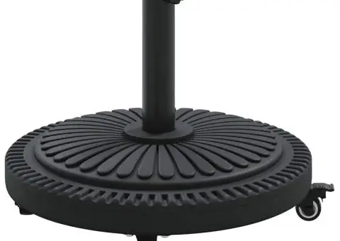 Bază umbrelă cu roți, pentru stâlpi de Ø38-48 mm, 13 kg, rotund - 2/5