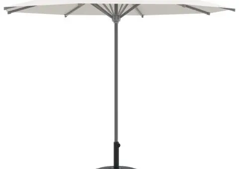 Bază umbrelă cu roți, pentru stâlpi de Ø38-48 mm, 13 kg, rotund - 3/5