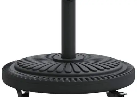 Bază umbrelă cu roți, pentru stâlpi de Ø38-48 mm, 13 kg, rotund - 4/5