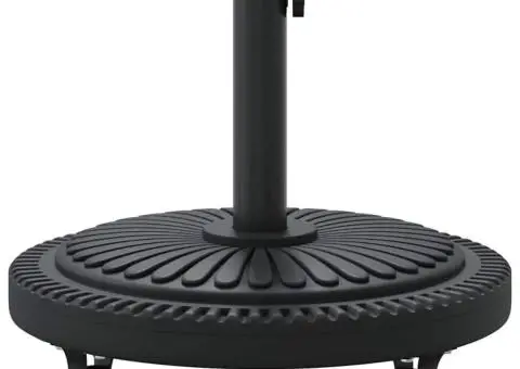 Bază umbrelă cu roți, pentru stâlpi de Ø38-48 mm, 13 kg, rotund - 5/5