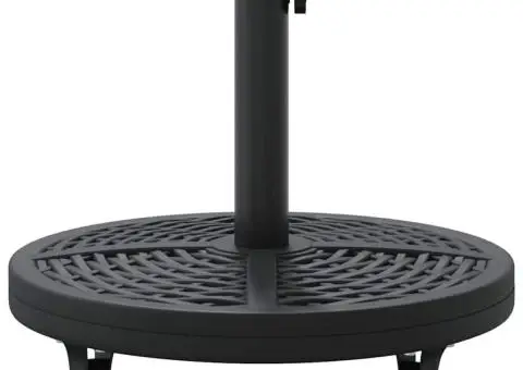 Bază umbrelă cu roți, pentru stâlpi de Ø38-48 mm, 13 kg, rotund - 5/5