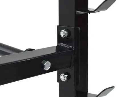 Rack pentru haltere cu 7 suporturi și 8 cârlige 300 kg Oțel - 5/5