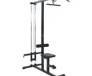 vidaXL Mașina de tras la piept cu scaun ajustabil 80 kg suportabil