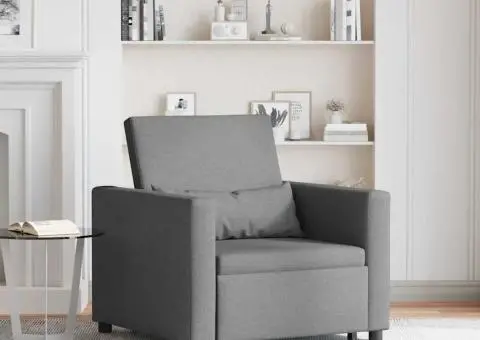 fotoliu convertible 3 în 1 gri închis - 1/5