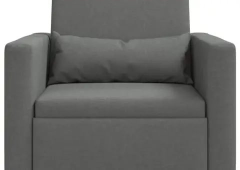 fotoliu convertible 3 în 1 gri închis - 5/5