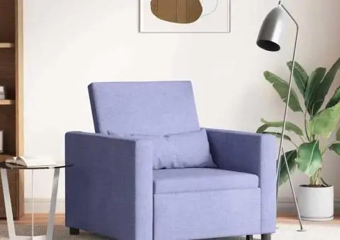 Fotoliu 3 în 1 Convertible Albastru Jeans - 1/5