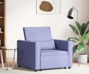 vidaXL Fotoliu 3 în 1 Convertible Albastru Jeans