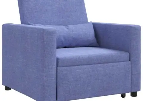 Fotoliu 3 în 1 Convertible Albastru Jeans - 2/5