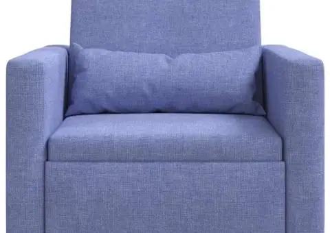 Fotoliu 3 în 1 Convertible Albastru Jeans - 5/5