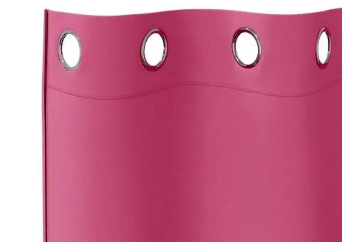 Perdele cu perdele 2 pcs Roz intens 225 x 140 cm Poliester - 4/5