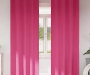 vidaXL Perdele cu perdele 2 pcs Roz intens 260 x 140 cm Poliester