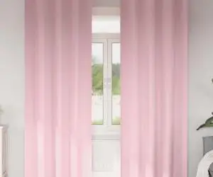 vidaXL Perdele cu perdele 2 pcs Roz bebeluș 225 x 140 cm Poliester