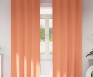 vidaXL Perdele cu perdele 2 pcs Terracota 260 x 140 cm Poliester
