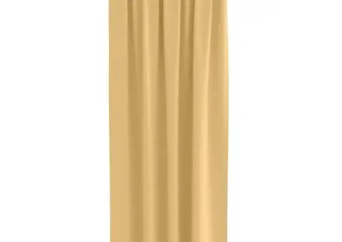 Perdele cu perdele 2 pcs Bej 225 x 140 cm Poliester - 3/5