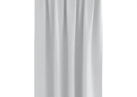 Perdele cu perdele 2 pcs Gri deschis 140 x 140 cm Poliester - 3/5