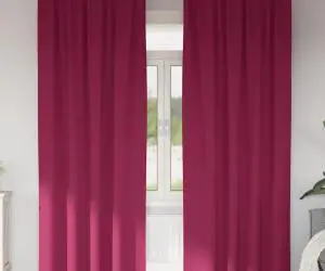 vidaXL Perdele cu perdele 2 pcs Roșu Vin 245 x 140 cm Poliester