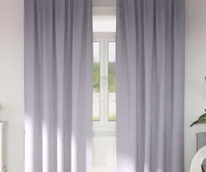 vidaXL Perdele cu perdele 2 pcs Gri metalic 225 x 140 cm Poliester