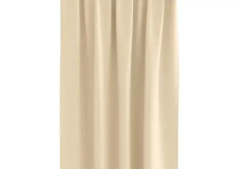 Perdele cu perdele 2 pcs Crem 140 x 140 cm Poliester - 3/5