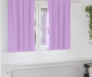 vidaXL Perdele cu perdele 2 pcs Violet 140 x 140 cm Poliester