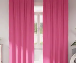 vidaXL Perdele cu perdele 2 pcs Roz intens 245 x 140 cm Poliester