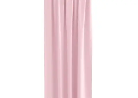 Perdele cu perdele 2 pcs Roz bebeluș 260 x 140 cm Poliester - 3/5