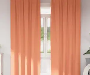 vidaXL Perdele cu perdele 2 pcs Terracota 260 x 140 cm Poliester