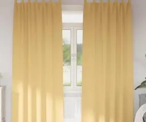 vidaXL Perdele cu perdele 2 pcs Bej 260 x 140 cm Poliester