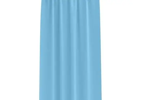 Perdele 2 pcs Albastru deschis 245 x 140 cm Poliester - 3/5