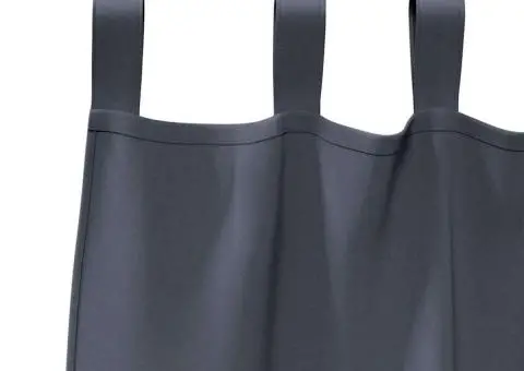 Perdele cu perdele 2 pcs Antracit 245 x 140 cm Poliester - 4/5