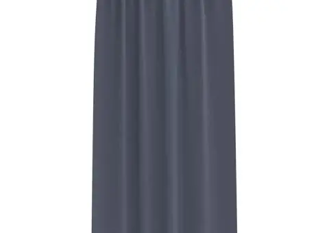 Perdele cu perdele 2 pcs Antracit 260 x 140 cm Poliester - 3/5
