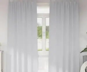 vidaXL Perdele cu perdele 2 pcs Gri deschis 260 x 140 cm Poliester