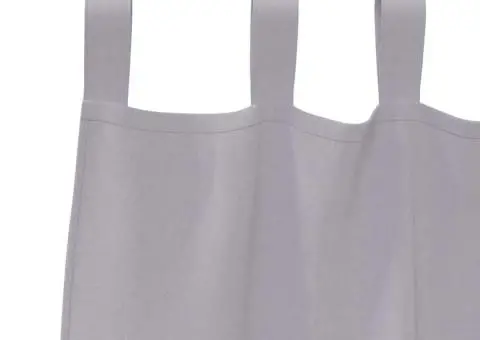 Perdele cu perdele 2 pcs Gri metalic 245 x 140 cm Poliester - 4/5