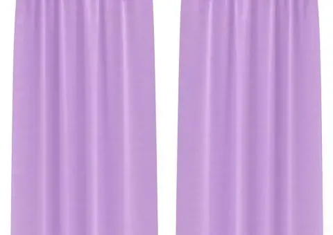 Perdele cu perdele 2 pcs Violet 245 x 140 cm Poliester - 2/5