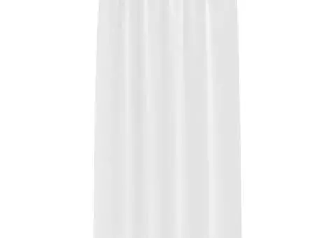Perdele cu perdele 2 pcs Alb pur 260 x 140 cm Poliester - 3/5