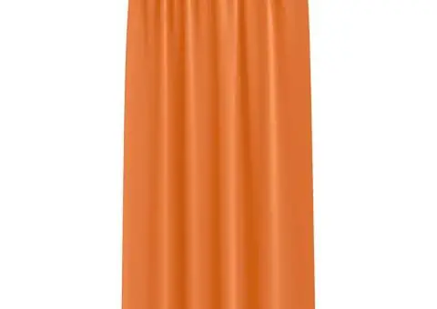 Perdele 2 pcs Portocaliu intens 260 x 140 cm Poliester - 3/5