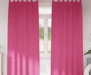 vidaXL Perdele cu perdele 2 pcs Roz intens 260 x 140 cm Poliester