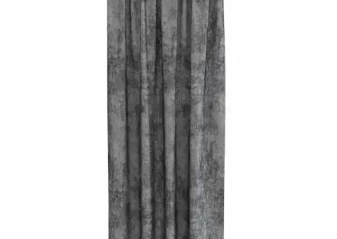 Cortine Velvet 2 pcs cu inele Gri 245x140 cm - 3/5