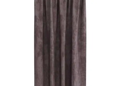 Cortine din catifea 2 piese cu ochiuri maro 175x140 cm - 3/5