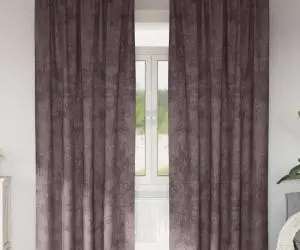 vidaXL Cortine din catifea , 2 bucăți, cu ochiuri maro, 225 x 140 cm