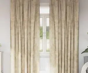 vidaXL Draperii din catifea , 2 piese, cu ochiuri crem, 260 x 140 cm